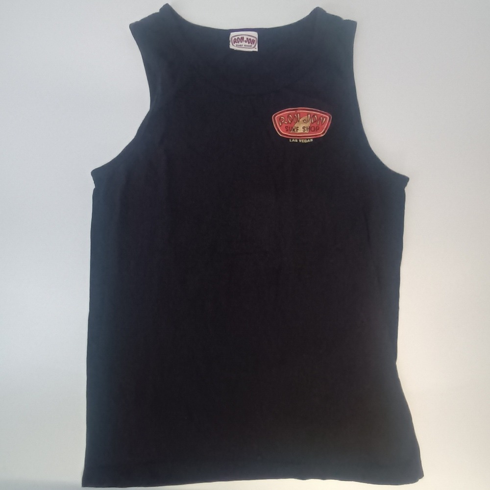 Ron Jon Surf Shop Las Vegas Tank Top Mens Small Black Graphic Sleeveless Tee